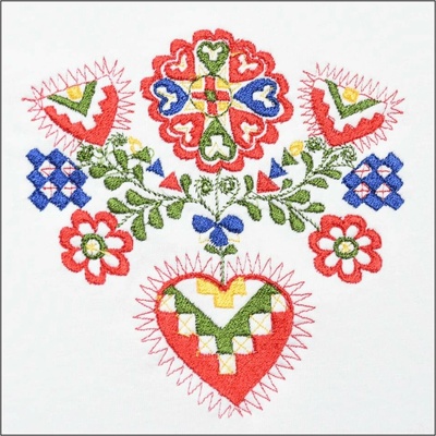 Folklórní pánské triko Mrňús bílá