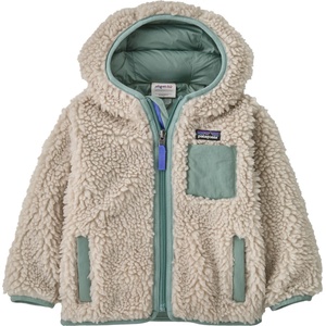 Patagonia Детско поларено яке Patagonia Kid's Baby Retro-X Hoody Casual jacket - Natural / Cover Green - размер 4 Years (703-6201-0516)