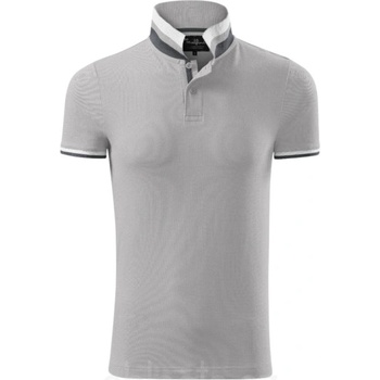 Malfini Collar Up 256 Silver gray