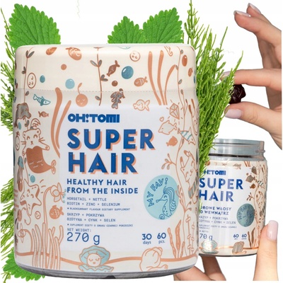 Oh!Tomi Želé pro urychlení růstu a zlepšení stavu vlasů Super Hair 60 ks