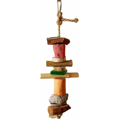Terra Přírodní závěs s kávovníkem, křupavými bambusy a brusným kamínkem 30 x 10 cm
