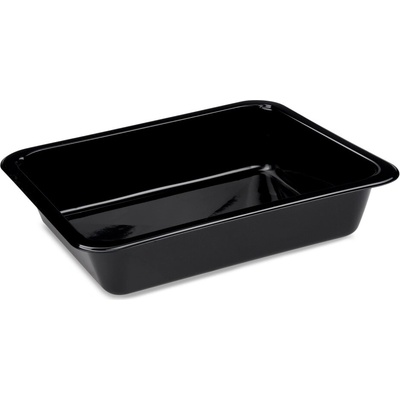 HAKY Menu misa PP extra-pevná nedelená čierna 227 x 178 x 49 mm