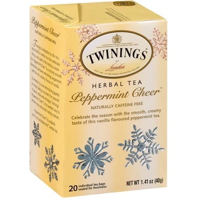 Twinings Mátový čaj s vanilkou PEPPERMINT CHEER 20 sáčků 40 g