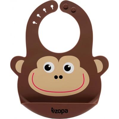 Zopa silikonový bryndák Monkey – Zbozi.Blesk.cz