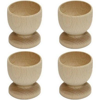 Shark Kalíšek na vajíčko, dřevo 4 ks – Sleviste.cz