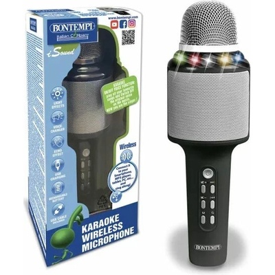 Bontempi: Bezdrôtový karaoke mikrofón čierny