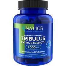 NATIOS Tribulus Extract, 90 saponins, 1000 Extra Strength 90 tablet