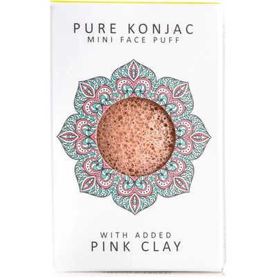 The Konjac Sponge Company konjaková houba MINI MANDALA s růžovým jílem