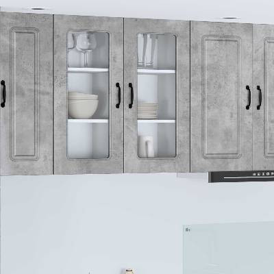 vidaXL Панел за миялна машина Kalmar 2 pcs Циментено сиво (884641)
