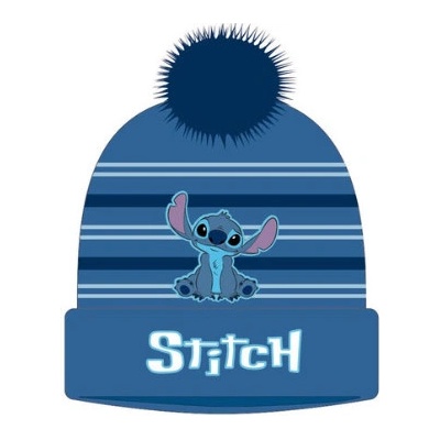 Zimní čepice Disney Stitch modrá