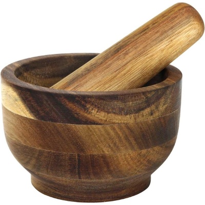 Hmoždíř s tloučkem akátové dřevo 13x13x8cm – Zboží Dáma