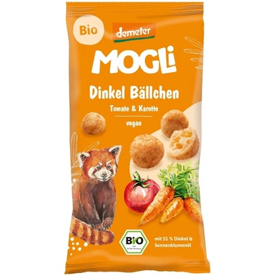Mogli Špaldové chrumky s paradajkou a mrkvou Demeter 40 g