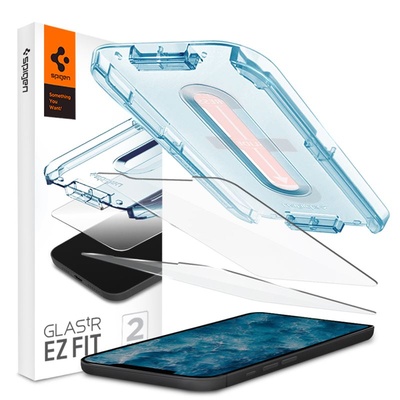 Glas. tR EZ Fit Tempered Glass 2 Pack - 2 броя стъклени защитни покрития за дисплея на iPhone 12 Pro, iPhone 12 (прозрачен)
