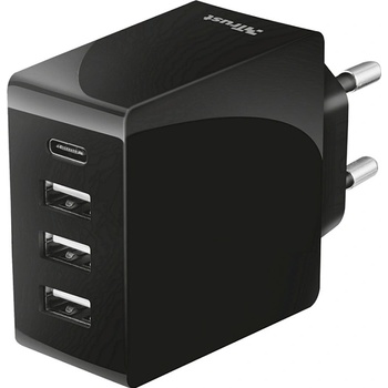 Pouzdro TRUST Fast Wall Charger 24W with 4 USB-C USB-A 22029