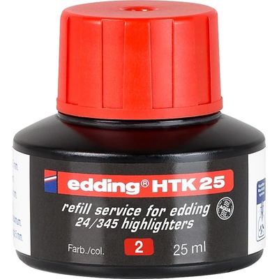 Edding HTK25 náhradní inkoust červený