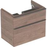 Geberit Smyle Square - Шкаф за мивка, 73x47x62 cm, 2 чекмеджета, орех/лава 500.353. JR. 1 (500.353.JR.1)