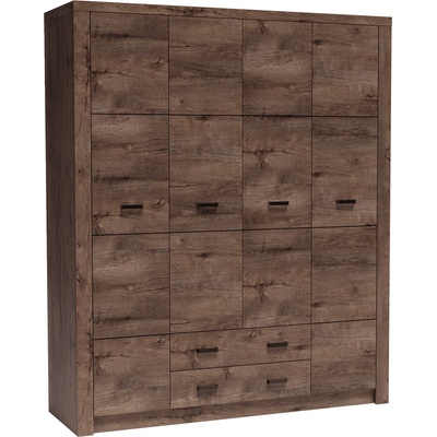 Bogdan Furniture Europe Гардероб Indianapolis I-18, тъмна пепел