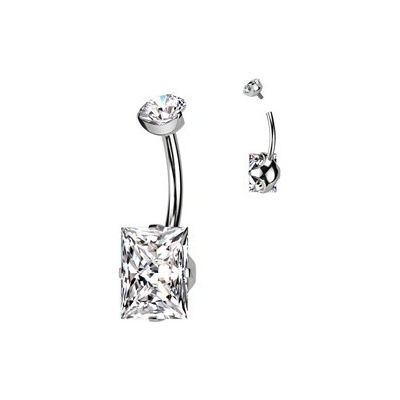 Šperky4U piercing do pupíku titan TIT1265-AB