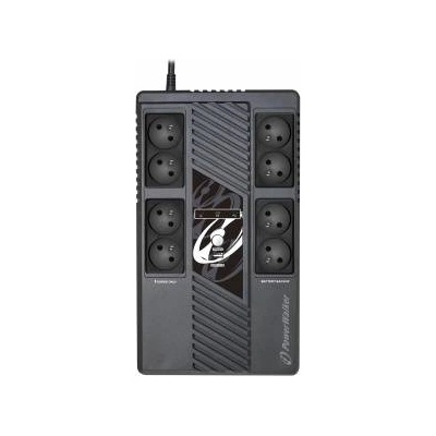 PowerWalker VI 600 MS FR UPS 600VA/360W Line Interactive, HID driver, Multi Socket Design, USB Charger Port VI 600 MS FR, Line-Interactive, 0.6 kVA,