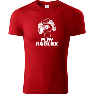 Dětské tričko Play Roblox červená