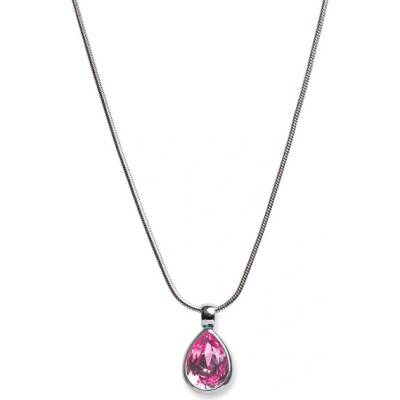 Oliver Weber Slušivý náhrdelník s ružovým kryštálom Swarovski 11022 209