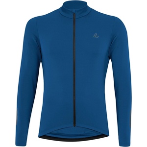 Löffler Мъжка фланелка с дълъг ръкав за колоездене Löffler Bike L/S Jersey Skys Merino Mid Cycling jersey - Navy - размер 56 (EU) (056-4325-0115)