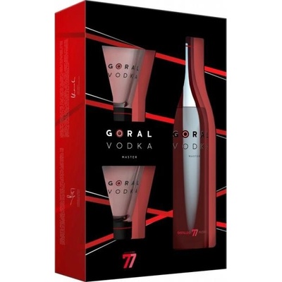 Goral Master 40% 0,7 l (darčekové balenie 2 poháre)
