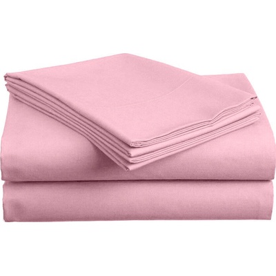 Textilomanie bavlna prostěradlo LUX světle růžové 220x240