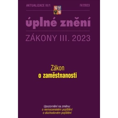 Aktualizace III/1 2023 Zákon o zaměstnanosti - autor neuvedený