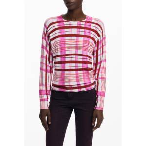Desigual Дамски пуловер desigual, Размер xs, Цвят Роза (25wwjf41_rs3049)