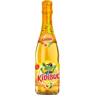 Kidibul Detský šumivý nápoj jablko broskyňa 0,75 l