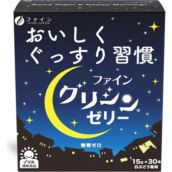 Fine Japan Комплекс с глицин, L-теанин и ГАБА за спокоен сън, 30 сашета, с желирана течност x 15 g | Fine Japan (015043 (000329) FJ)