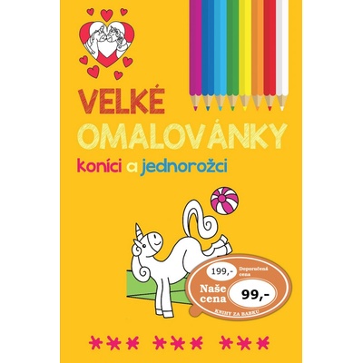 Veľké maľovanky Koníky a jednorožce