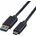 Roline Кабел Roline 11.02. 9010, USB 3.0 type A към USB 3.0 type C, 0.5m, черен