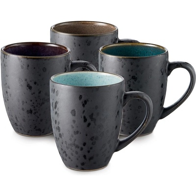 Bitz Черни/тъмносини керамични чаши в комплект 4 бр. 300 ml Gastro Black/Mix - Bitz (821232)