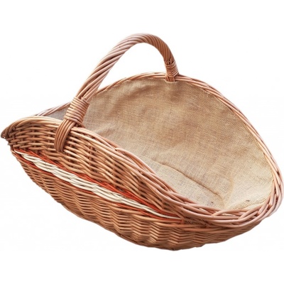 HRADIL proutěný koš na dřevo oválný s jutou 64 x 35 cm – Sleviste.cz