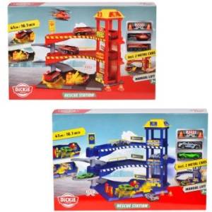 Dickie Toys Dickie: Играчка за паркинг за автомобили за спешна помощ - множество