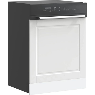 vidaXL Панел за съдомиялна машина, Porto, бял, инженерно дърво (854137)