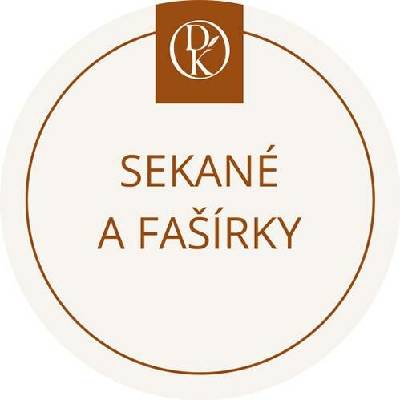 Davídkovo koření Etiketa Sekané a fašírky béžová průměr 4,5 cm 1 ks