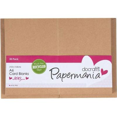 Docrafts Obálka a přání A6 kraft 50ks (300g/m2)