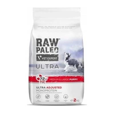 VetExpert Raw Paleo puppy střední velké hovězí 2 kg