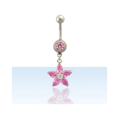 Marre piercing do pupíku kytička AMCDZ81