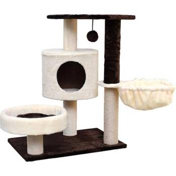 PlayMe Cat Scratcher Indiana - Драскало за котки с удобни легла Индиана- 60/40/75 см