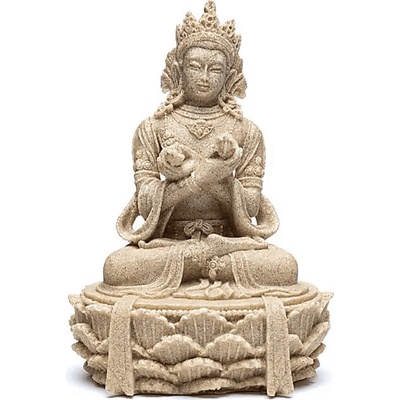 Milujeme Kameny Buddha s dordže a zvonkem - soška Feng Shui - písková