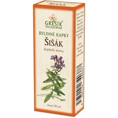 Grešík Šišák kapky Devatero bylin 50 ml