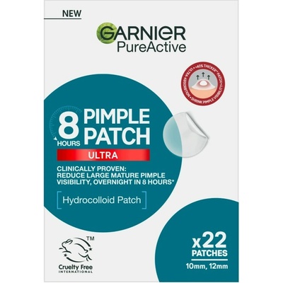 Garnier Pure Active Pimple Patch Ultra Hydrokolidná neviditeľná náplasť 22 ks