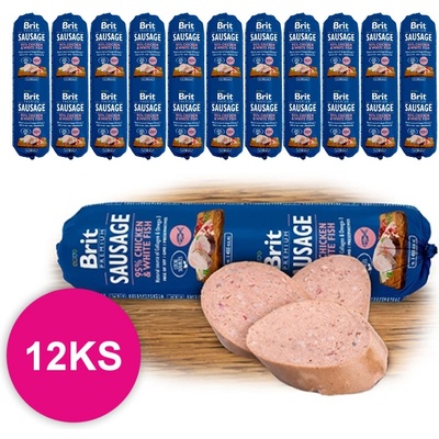 Brit Premium Chicken & White Fish 12 x 800 g