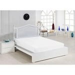 Mendola Чаршаф с Ластик 160x200 см, Бяло (277-CE160200-01)