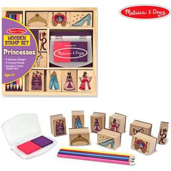 Image 1 of Melissa & Doug Дървени Печати Принцеси - Melissa & Doug