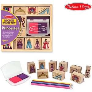 Melissa & Doug Дървени Печати Принцеси - Melissa & Doug